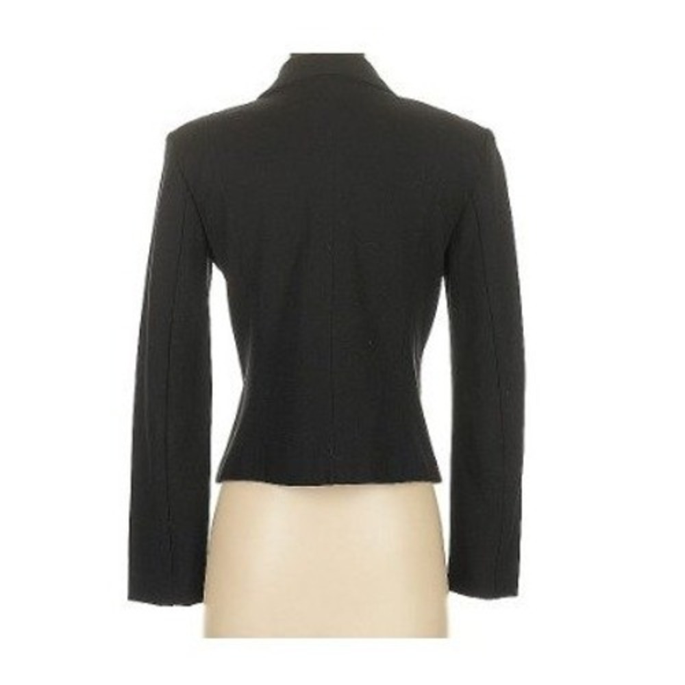 bar III Black Asymmetrical Zipper Moto Jacket‎ Blazer Style Size Small - Picture 3 of 15